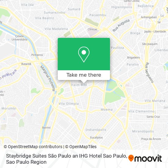 Staybridge Suites São Paulo an IHG Hotel Sao Paulo map