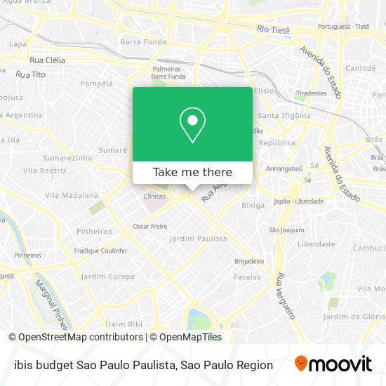 ibis budget Sao Paulo Paulista map