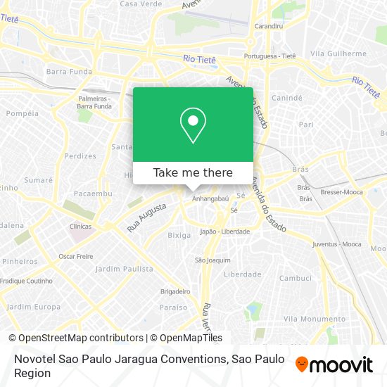 Novotel Sao Paulo Jaragua Conventions map