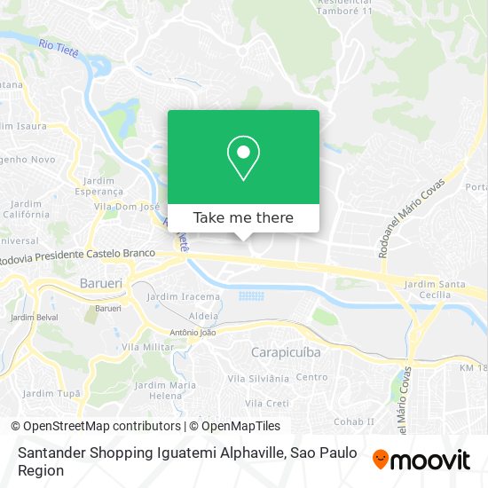 Santander Shopping Iguatemi Alphaville map