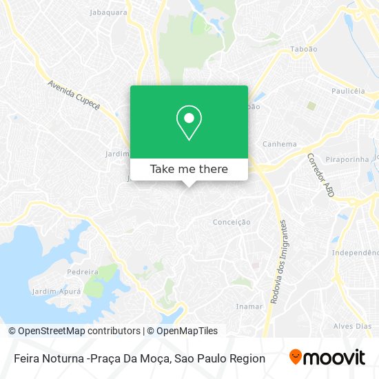 Mapa Feira Noturna -Praça Da Moça