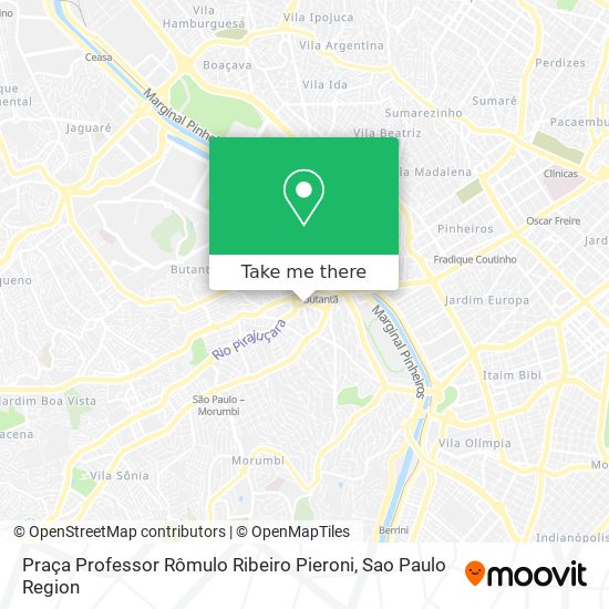 Praça Professor Rômulo Ribeiro Pieroni map