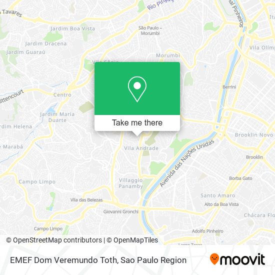 Mapa EMEF Dom Veremundo Toth