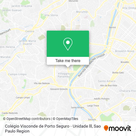 Colégio Visconde de Porto Seguro - Unidade lll map