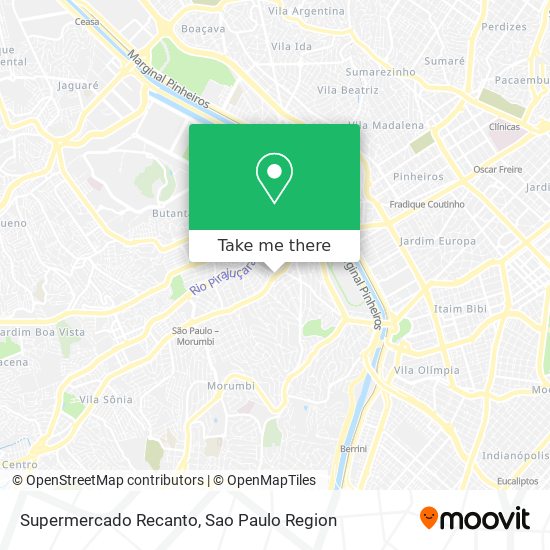 Supermercado Recanto map