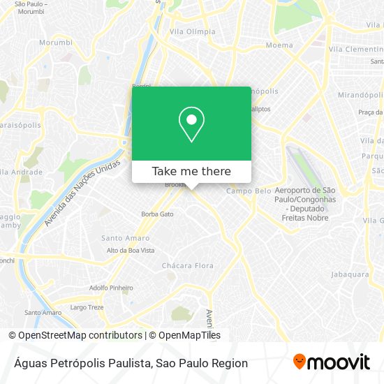 Mapa Águas Petrópolis Paulista