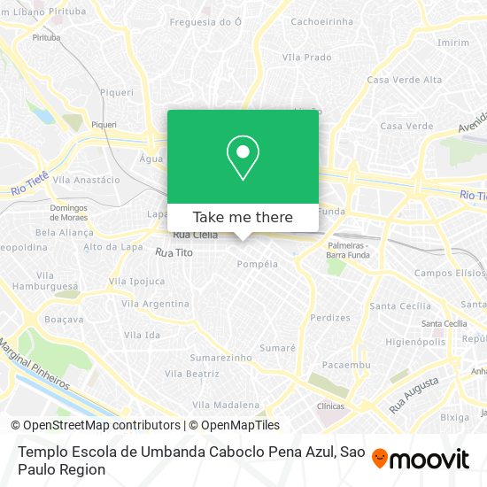 Templo Escola de Umbanda Caboclo Pena Azul map