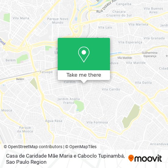 Casa de Caridade Mãe Maria e Caboclo Tupinambá map