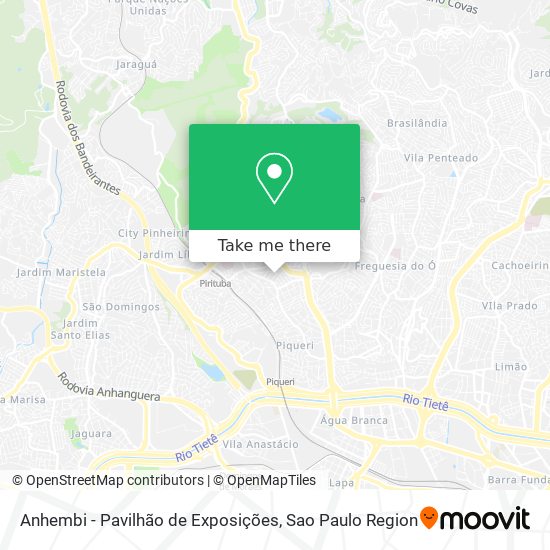 Anhembi - Pavilhão de Exposições map
