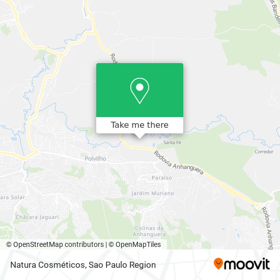How to get to Natura Cosméticos in Cajamar by Bus or Train?