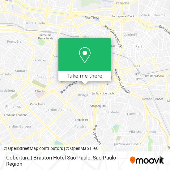 Cobertura | Braston Hotel Sao Paulo map