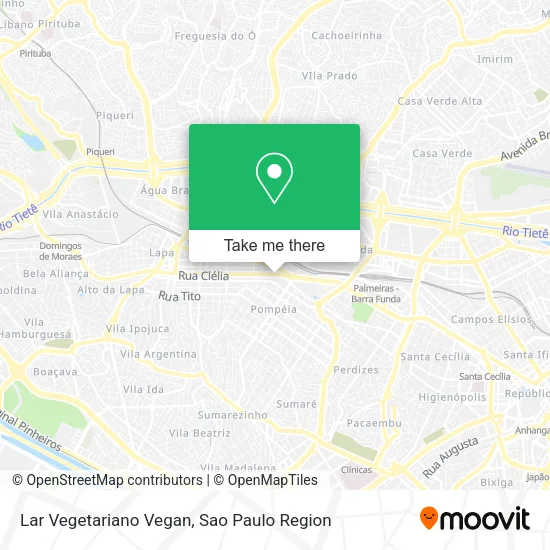Lar Vegetariano Vegan map