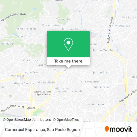 Comercial Esperança map