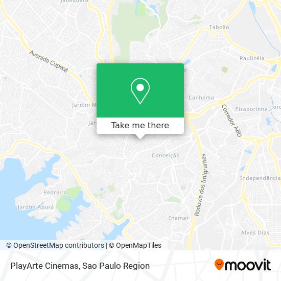 PlayArte Cinemas map