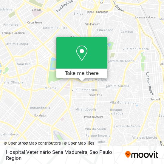 Mapa Hospital Veterinário Sena Madureira