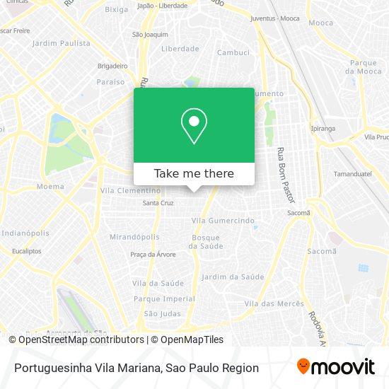 Portuguesinha Vila Mariana map