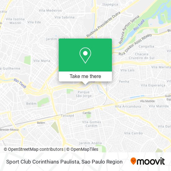 Sport Club Corinthians Paulista map