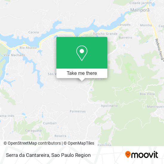 Serra da Cantareira map