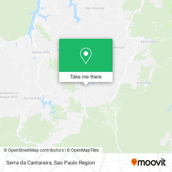 Serra da Cantareira map