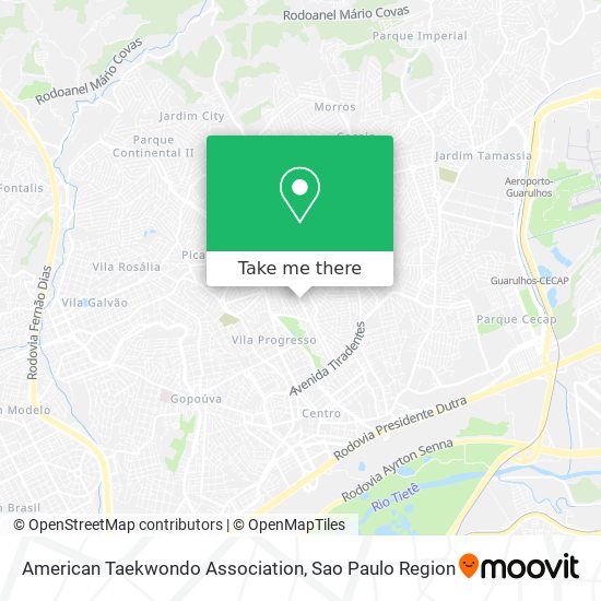 American Taekwondo Association map