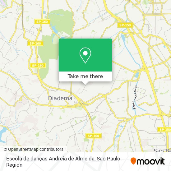 Escola de danças Andréia de Almeida map