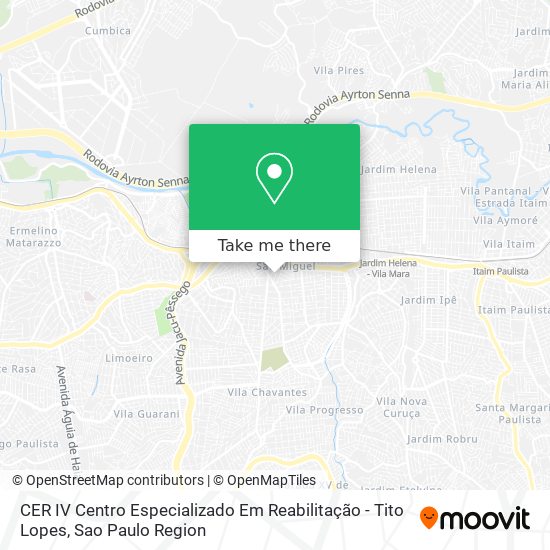 CER IV Centro Especializado Em Reabilitação - Tito Lopes map