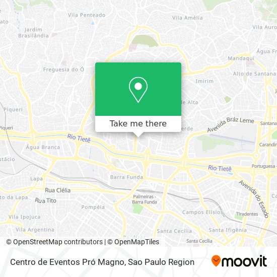 Mapa Centro de Eventos Pró Magno