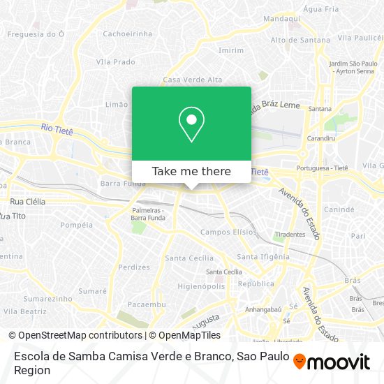 Mapa Escola de Samba Camisa Verde e Branco