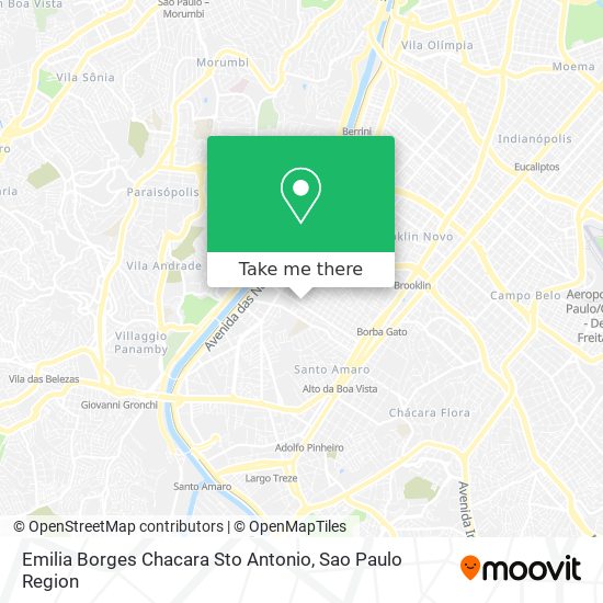Emilia Borges Chacara Sto Antonio map