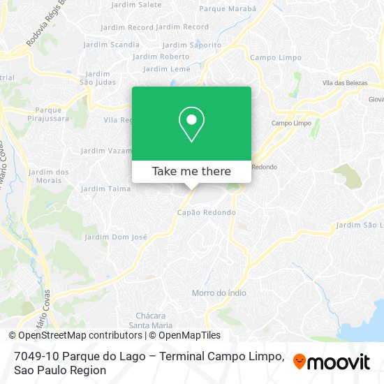 7049-10 Parque do Lago – Terminal Campo Limpo map
