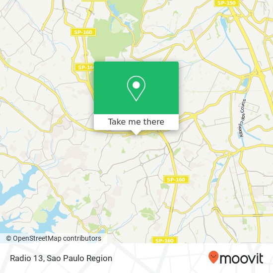 Mapa Radio 13