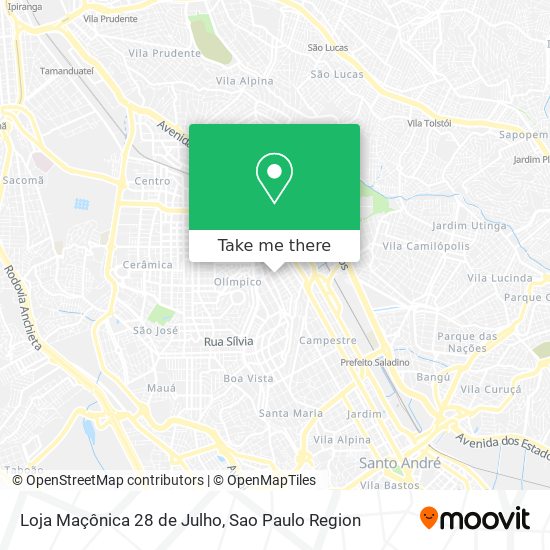 Loja Maçônica 28 de Julho map