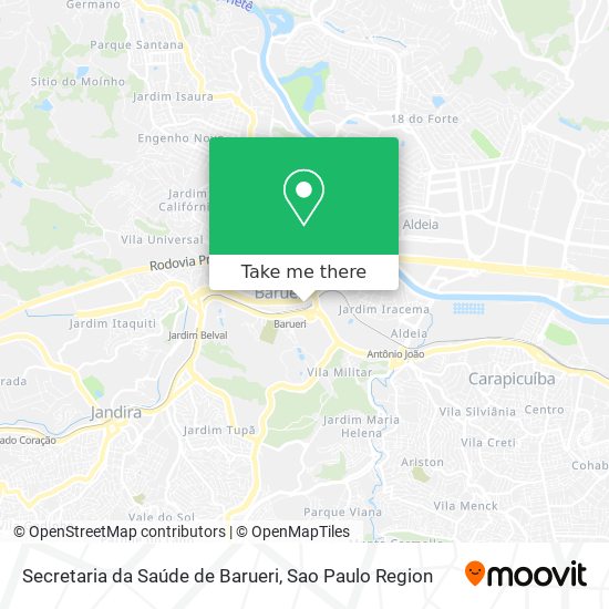 Secretaria da Saúde de Barueri map
