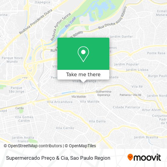 Supermercado Preço & Cia map