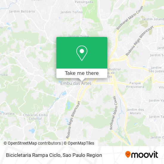 Bicicletaria Rampa Ciclo map