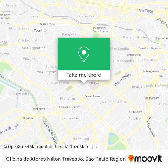 Oficina de Atores Nilton Travesso map