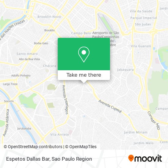 Mapa Espetos Dallas Bar