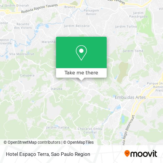 Hotel Espaço Terra map