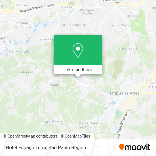 Hotel Espaço Terra map