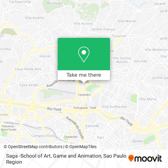 Mapa Saga -School of Art, Game and Animation