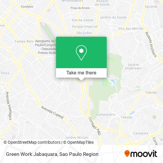 Green Work Jabaquara map