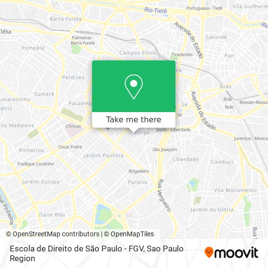 Mapa Escola de Direito de São Paulo - FGV