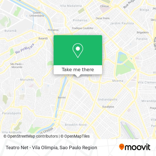 Teatro Net - Vila Olímpia map