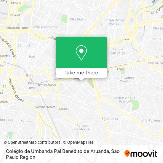 Mapa Colégio de Umbanda Pai Benedito de Aruanda