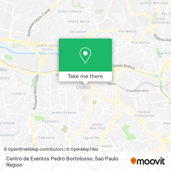 Mapa Centro de Eventos Pedro Bortolosso