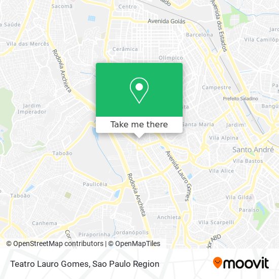 Teatro Lauro Gomes map