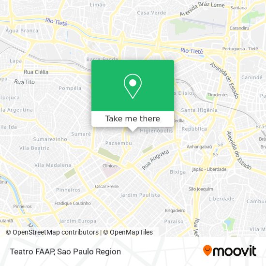 Teatro FAAP map