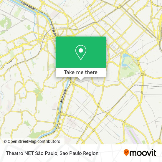 Theatro NET São Paulo map