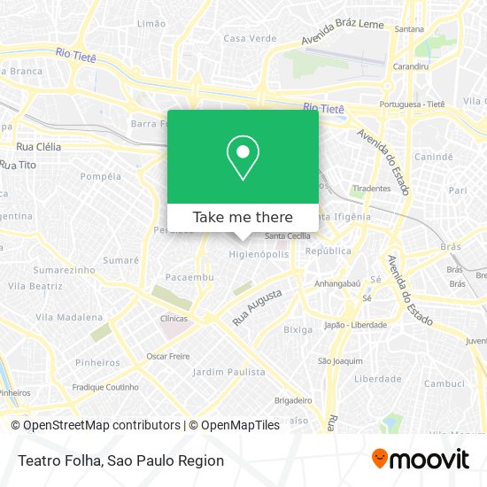 Mapa Teatro Folha