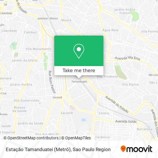 Estação Tamanduateí (Metrô) map